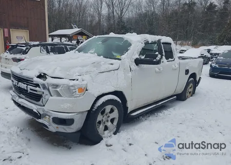 2021 Ram 1500 Big Horn Quad Cab 4X4 6'4 Box from USA, damaged, VIN 1C6SRFBT4MN826679